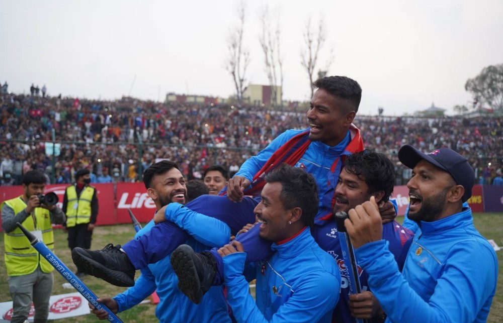 नेपाली राष्ट्रिय क्रिकेट टिम विश्वकप छनोटमा ।
